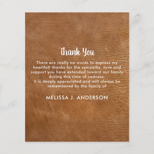 Viering Leven 5 Foto Memorial Dank u kaarten (Achterkant)