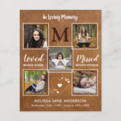 Viering Leven 5 Foto Memorial Dank u kaarten (Voorkant)