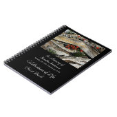 Viering Leven Gastenboek, Red Flowers Wood Notitieboek (Linkerzijde)