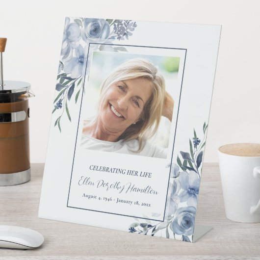 Viering Life Memorial Service Foto Reclamebord Met Voetstuk (Insitu)