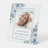 Viering Life Memorial Service Foto Reclamebord Met Voetstuk (Voorkant)