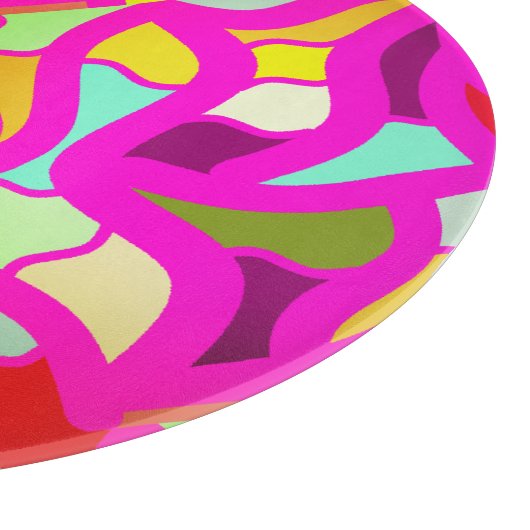 Viering met een roze mozaïekvormig ontwerp snijplank (Hoek)