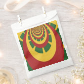 Viering met kleuren rood gouden groen bedankzakje (Geknipt)