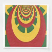 Viering met kleuren rood gouden groen servet (Voorkant)