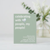 Viering met mensen Mijn mensen Proefdinerceremonie Briefkaart (Staand voorkant)