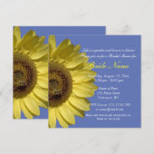 Viering met zonnebloemen. Vrijgezellenfeest zomer Kaart (Voorkant / Achterkant)