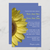 Viering met zonnebloemen. Zomerbruiloft Kaart (Voorkant / Achterkant)