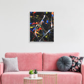 Viering nr. 3 canvas afdruk (Insitu (Woonkamer))