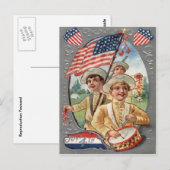  viering op 4 juli briefkaart (Voorkant / Achterkant)