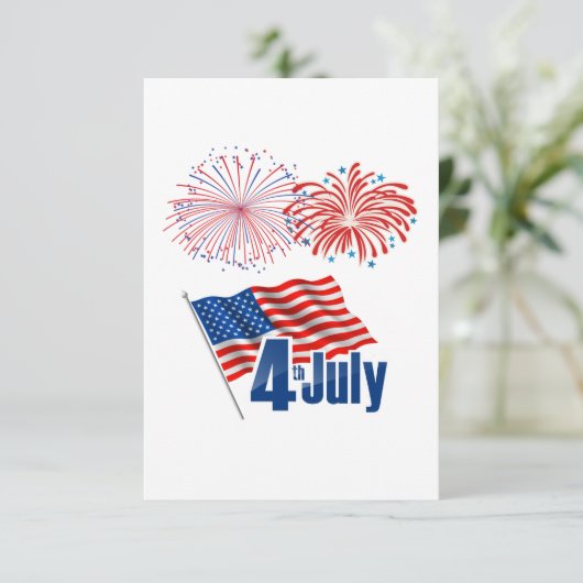 Viering op 4 juli informatiekaartje (Staand voorkant)