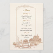 Viering op het landgoed aangepast menu kaart (Voorkant)