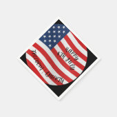 Viering op papier van 4 juli napkins servet (Hoek)