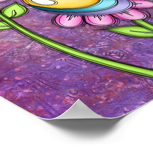 Viering positief denkend Poster van droogtrommel (Hoek)