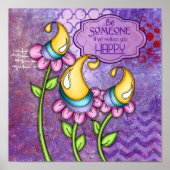 Viering positief denkend Poster van droogtrommel (Voorkant)