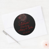 Viering! Ronde Sticker (Envelop)