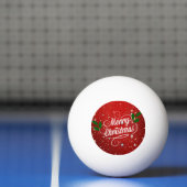Viering Rood, Prettig Kerstfeest Pingpongbal (Net)