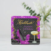 Viering roze Paarse zwarte feestdag Kaart (Staand voorkant)