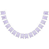 Viering Schattigee Lavendel Paarse Funky Lettering Vlaggetjes (Alle)