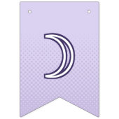 Viering Schattigee Lavendel Paarse Funky Lettering Vlaggetjes (Tweede vlag)