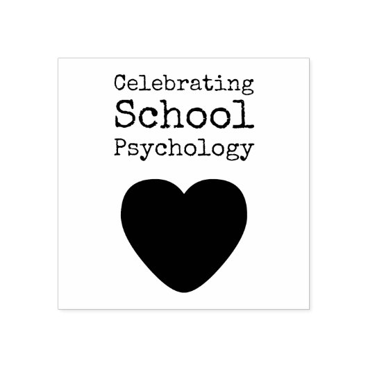 Viering School Psychologie Rubber Stamp Rubberstempel (Afrduk)