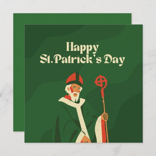 Viering Sint-Patrickdag Feestdagenkaart (Voorkant / Achterkant)