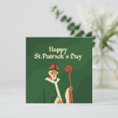 Viering St. Patrick's Dag Feestdagenkaart (Staand voorkant)