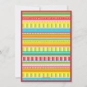 Viering Stripes nummer 2 Tweede verjaardag Kaart (Achterkant)