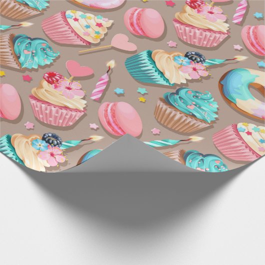 Viering Sweet Desserts Cadeaupapier (Hoek)