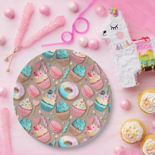 Viering Sweet Desserts Papieren Bordje (Feest)