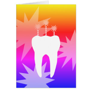 Viering tand met kaarsen