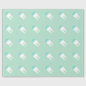 Viering tand met kaarsen cadeaupapier (Vlak)