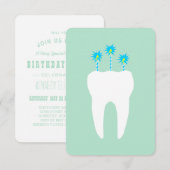 Viering tand met kaarsen kaart (Voorkant / Achterkant)