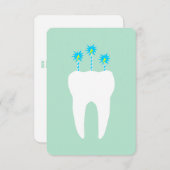 Viering tand met kaarsen kaart (Voorkant / Achterkant)