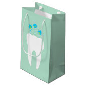 Viering tand met kaarsen klein cadeauzakje (Achterkant Gekanteld)