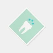 Viering tand met kaarsen servet (Hoek)