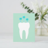 Viering tand met kaarsen uitnodiging briefkaart (Staand voorkant)