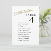 Viering Trouwzitplan Kaarten Namen van gasten (Staand voorkant)