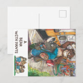 Viering uit het boek "Een Beer met mieren" Briefkaart (Voorkant / Achterkant)