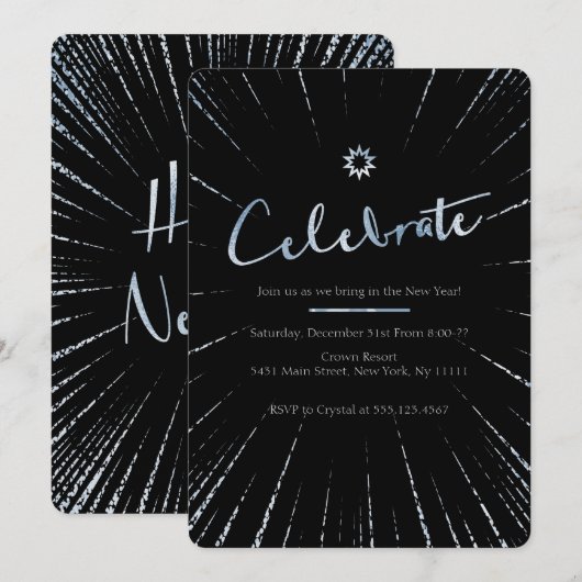 Viering, Uitnodigingen van de Eve Partij van het N (Voorkant / Achterkant)