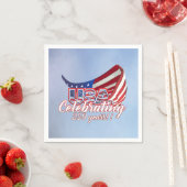 viering USA 250 sterren en strepen servetten (Insitu)