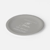 Viering van 16 jaar Geweldige partij Papieren Bordje (Gekanteld)