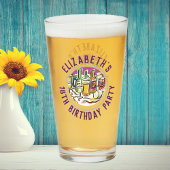 Viering van 18e verjaardag van het dagglas glas