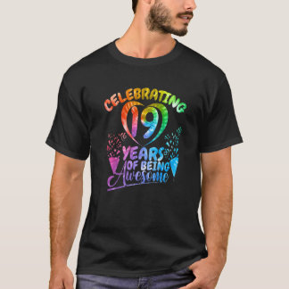 Viering van 19 jaar Geweldige geboortedag T-shirt