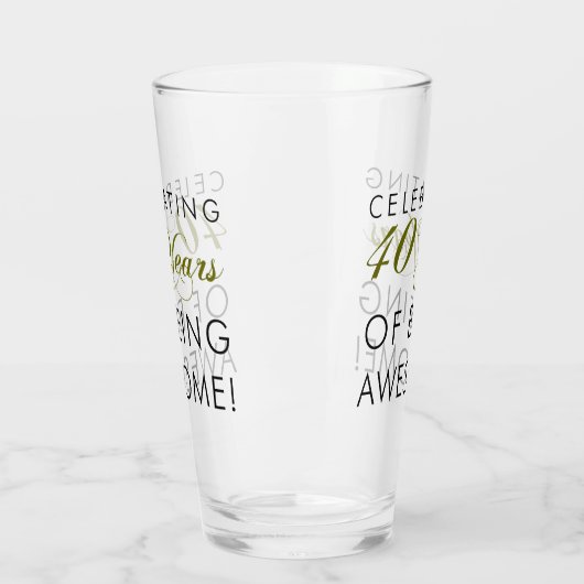 Viering van 40 jaar Geweldige glas (Links)