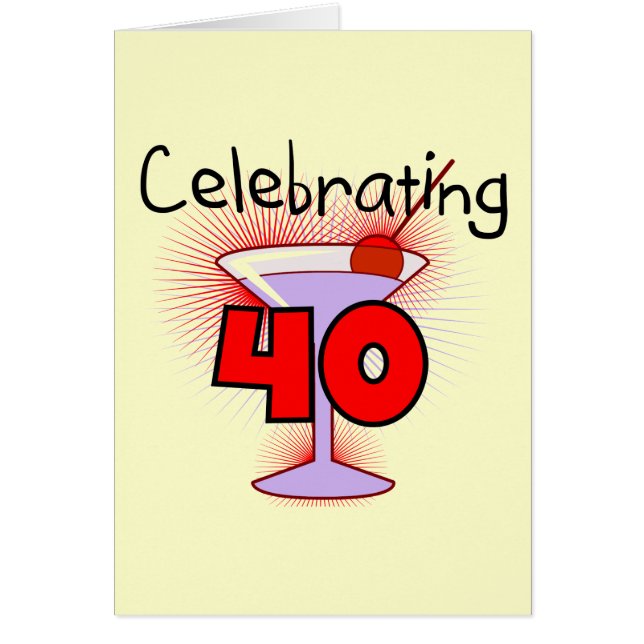 Viering van 40 T-shirts en geschenken (Voorkant)