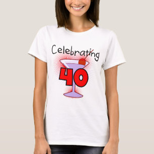 Viering van 40 T-shirts en geschenken