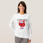 Viering van 40 T-shirts en geschenken (Voorkant volledig)