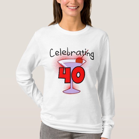 Viering van 40 T-shirts en geschenken (Voorkant)
