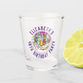 Viering van 40e verjaardag Shotglas Shot Glas (Voorkant)
