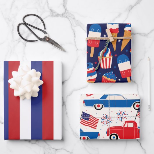 Viering van 4 juli inpakpapier vel (Voorkant)